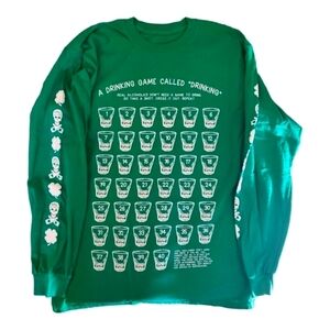 Long Sleeve Funny KIRILL WAS HERE T-Shirt Size XL
